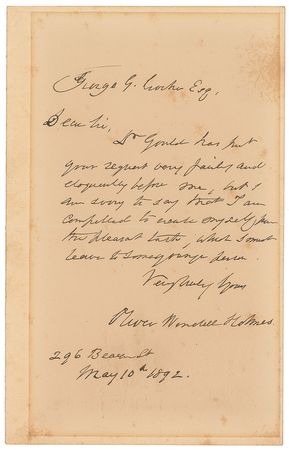 Lot #631  Fireside Poets: Longfellow and Holmes - Image 1