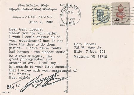 Lot #500 Ansel Adams: 