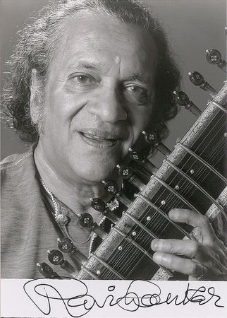 Lot #749 Ravi Shankar Signed Photograph - Image 2