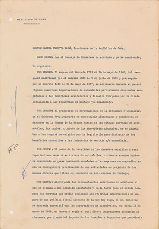 Lot #363 Fidel      Castro - Image 1