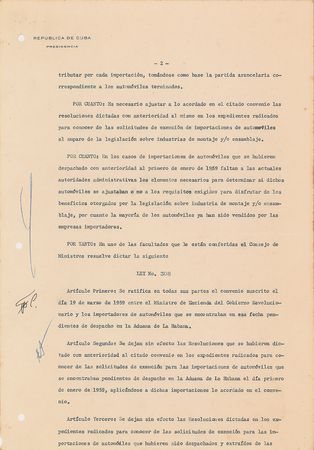 Lot #363 Fidel      Castro - Image 2