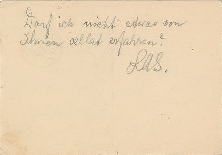 Lot #341 Lou Andreas-Salomé Signed Note - Image 1