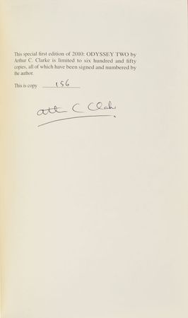 Lot #625 Arthur C. Clarke Book - Image 1