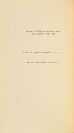 Lot #622 Anthony Burgess Book - Image 3