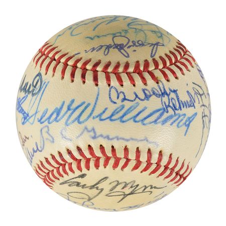 Lot #873 Baseball Hall of Famers Baseball - Image 2