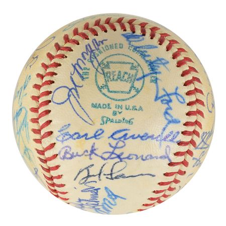 Lot #873 Baseball Hall of Famers Baseball - Image 3