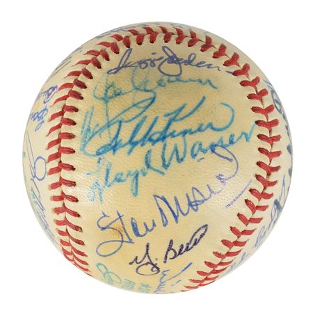Lot #873 Baseball Hall of Famers Baseball - Image 4