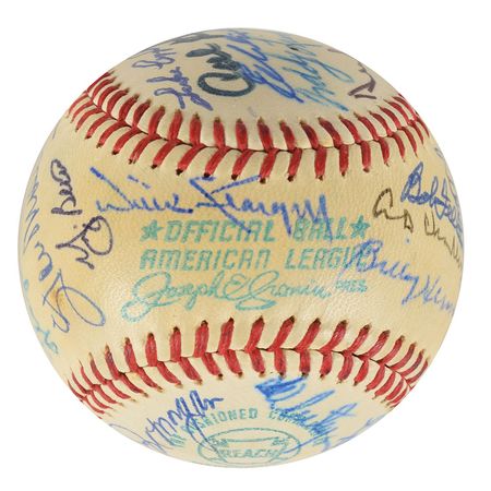 Lot #873 Baseball Hall of Famers Baseball - Image 5