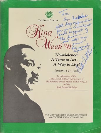 Lot #424 Coretta Scott King - Image 1