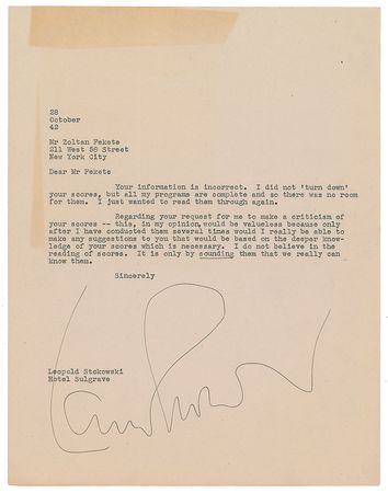 Lot #700 Leopold Stokowski - Image 2