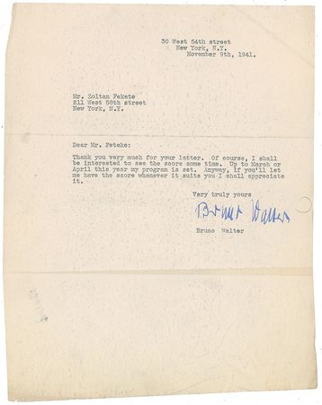 Lot #702 Bruno Walter Letters - Image 4