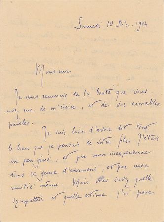 Lot #604 Romain Rolland Handwritten Letter Signed - Image 1
