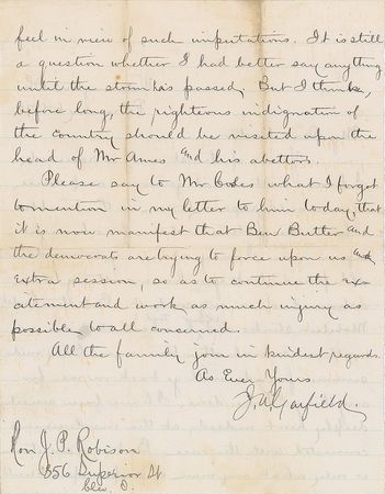 Lot #194 James A. Garfield: 