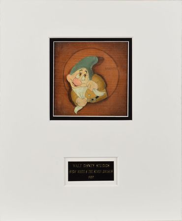 Lot #559 Bashful production cel from Snow White and the Seven Dwarfs Production Cel - Image 1