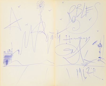 Lot #506 Salvador Dali: Fabulous original sketch of the crusading Don Quixote de la Mancha - Image 1