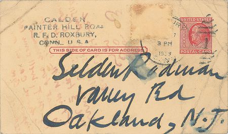 Lot #540 Alexander Calder Postcard - Image 2