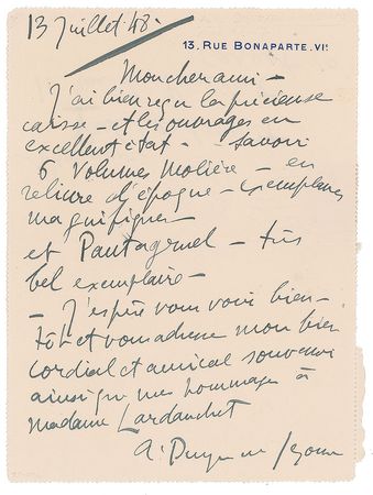 Lot #542 Andre Dunoyer de Segonzac - Image 1