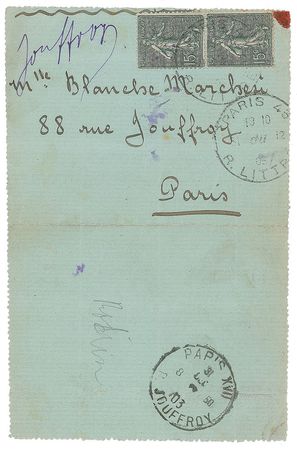 Lot #525 Auguste Rodin Signed Letter - Image 2