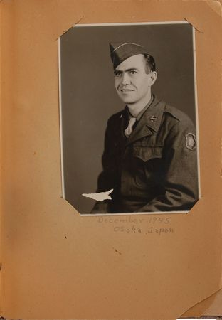 Lot #73 Nagasaki/Osaka Original 1945 Photo Album: American MP in Japan?a remarkable 1945 Osaka photo album, highlighted by an iconic Nagasaki image captured by Yosuke Yamahata - Image 3