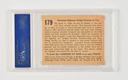 Lot #52 1938 Gum Inc. 'Horrors of War' Card Collection: Desirable collection of 1938 Horrors of War bubblegum cards - Image 2