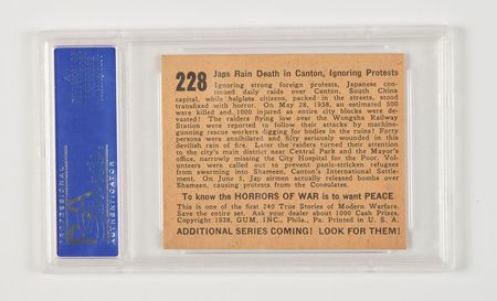 Lot #52 1938 Gum Inc. 'Horrors of War' Card Collection: Desirable collection of 1938 Horrors of War bubblegum cards - Image 8