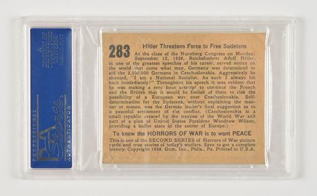 Lot #52 1938 Gum Inc. 'Horrors of War' Card Collection: Desirable collection of 1938 Horrors of War bubblegum cards - Image 50