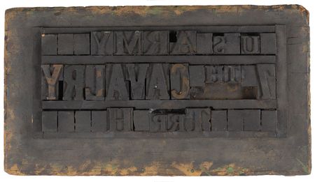 Lot #42 George A. Custer: Property stamp for the