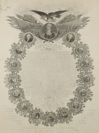 Lot #303 Declaration of Independence: Splendid Declaration engraving by William Woodruff - Image 3