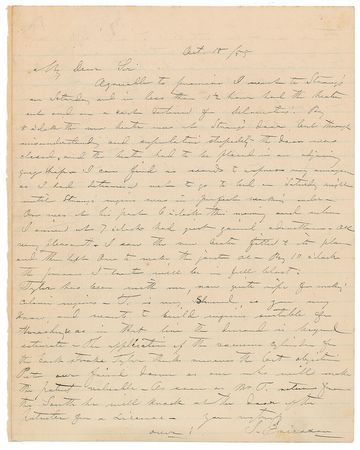 Lot #129 John Ericsson: “Through misunderstanding and superlative stupidity the door was closed” - Image 1