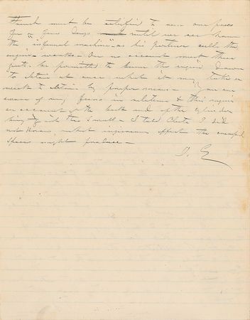 Lot #129 John Ericsson: “Through misunderstanding and superlative stupidity the door was closed” - Image 2