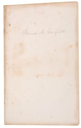 Lot #195 James A. Garfield: Garfield’s signed personal copy of Paley’s View of the Evidences of Christianity - Image 1