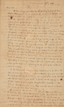 Lot #17 Native American Wars: To Secretary of War