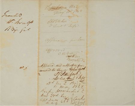 Lot #22 George E. Pickett Endorsement