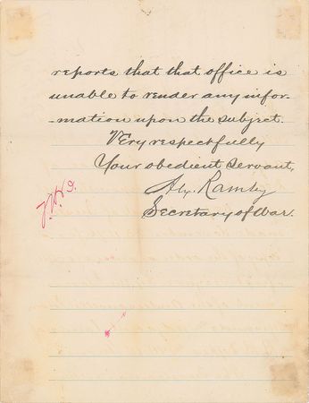 Lot #38 Alexander Ramsey - Image 3