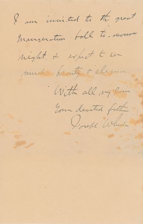 Lot #39 Joseph Wheeler Handwritten Letter Signed - Image 2