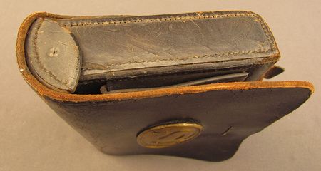 Lot #135 Civil War 1861 Cartridge Box by Decrow of Bangor, Maine Cartridge Box - Image 3