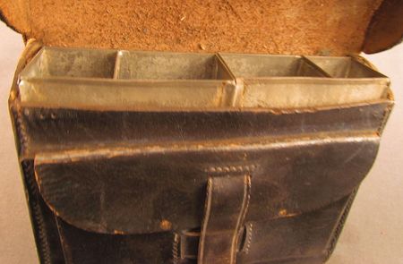 Lot #135 Civil War 1861 Cartridge Box by Decrow of Bangor, Maine Cartridge Box - Image 7