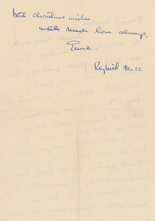Lot #591 Ernest Hemingway: Christmas with the Hemingways—a letter from 