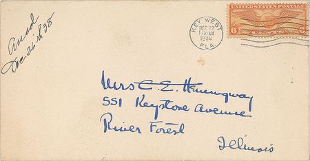 Lot #591 Ernest Hemingway: Christmas with the Hemingways—a letter from 