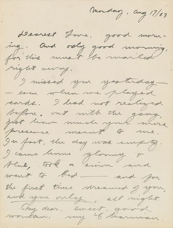 Lot #595 Jack London: Jack to Charmian London: 