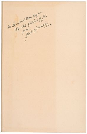 Lot #240 John F. Kennedy: Ultra-rare inscribed edition of As We Remember Joe, printed in 1945, with even more rare original dust jacket - Image 1