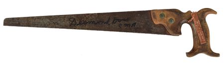 Lot #115 Desmond Doss: Hand saw owned and signed by Desmond Doss, the hero of Hacksaw Ridge - Image 1