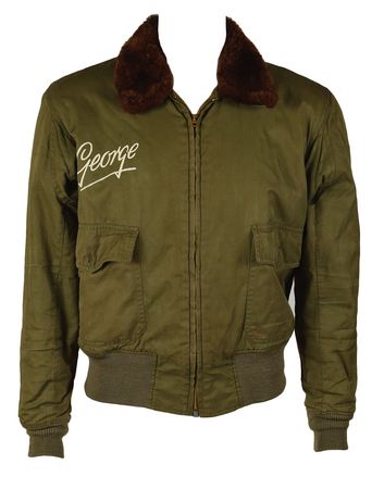 Lot #149 WWII USAAF 8th Air Force B-10 Flight Jacket with Painted Decorations: Hand-painted 