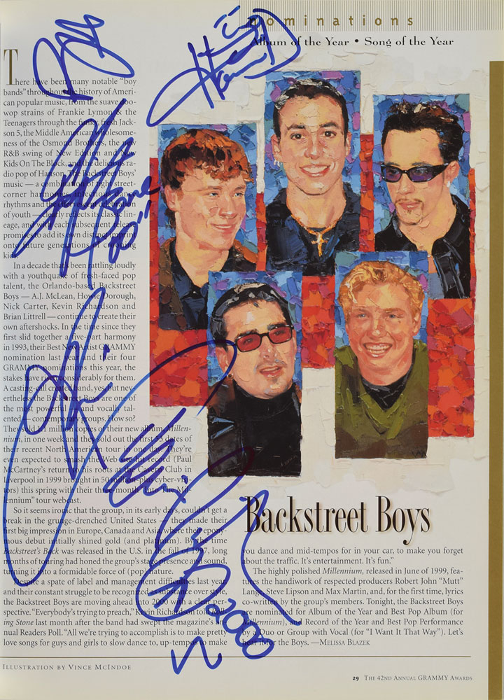 The Backstreet Boys Signed Program | RR Auction