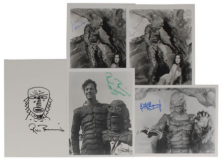 Lot #778  Creature From the Black Lagoon Group of (5) Signed Items - Image 1