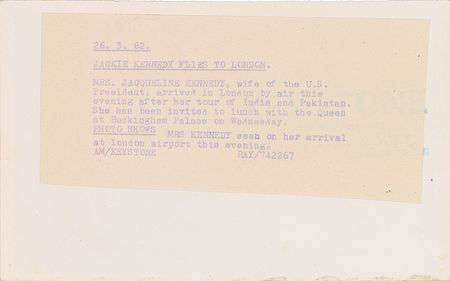 Lot #5540 Jacqueline Kennedy Original Photograph - Image 2