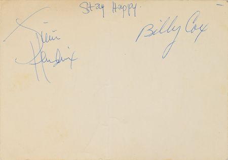 Lot #5095 Jimi Hendrix Experience and Band of Gypsys Signatures - Image 1