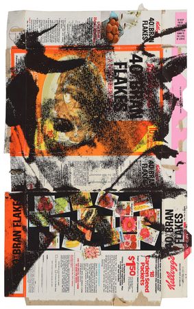 Lot #5519 Andy Warhol Signed Original 'Cow' Screenprint on Kellogg's Cereal Box - Image 1