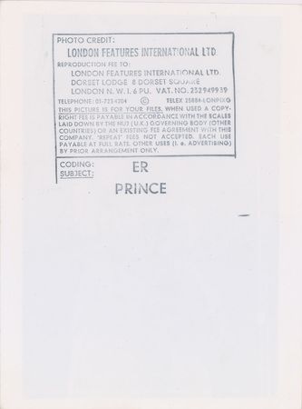Lot #5199  Prince 1981 Dirty Mind Tour Original Vintage Photograph - Image 2