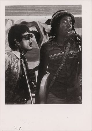 Lot #2108 Mick Jagger and Peter Tosh Original Photograph - Image 1